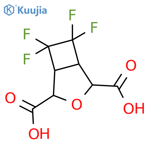 6,6,7,7-tetrafluoro-3-oxabicyclo[3.2.0]heptane-2,4-dicarboxylic acid structure