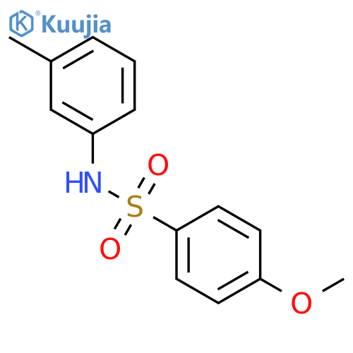 Benzenesulfonamide,4-methoxy-N-(3-methylphenyl)- structure