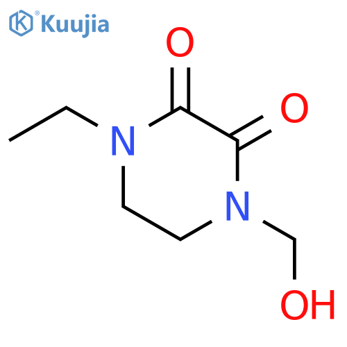 2,3-Piperazinedione,1-ethyl-4-(hydroxymethyl)- structure