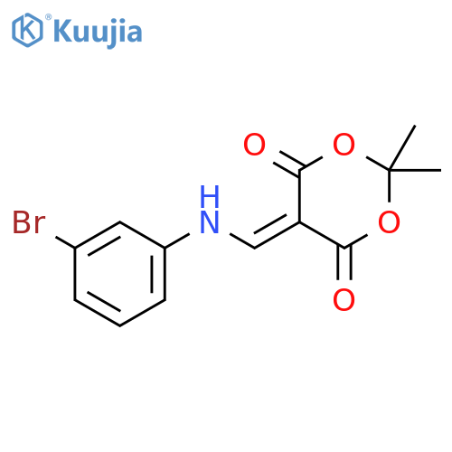 1,3-Dioxane-4,6-dione, 5-[[(3-bromophenyl)amino]methylene]-2,2-dimethyl- structure