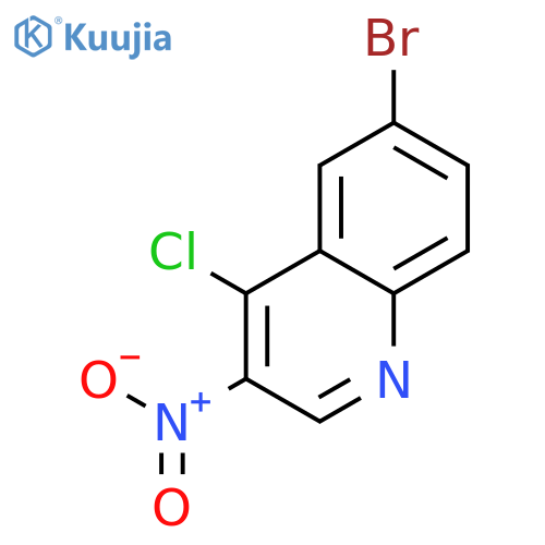 6-bromo-4-chloro-3-nitro-quinoline structure