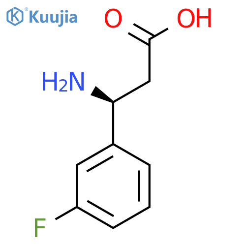 (S)-3-Amino-3-(3-fluoro-phenyl)-propionic acid structure