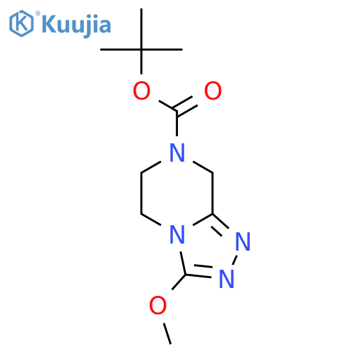 Tert-Butyl 3-methoxy-5,6-dihydro-[1,2,4]triazolo[4,3-a]pyrazine-7(8H)-carboxylate structure