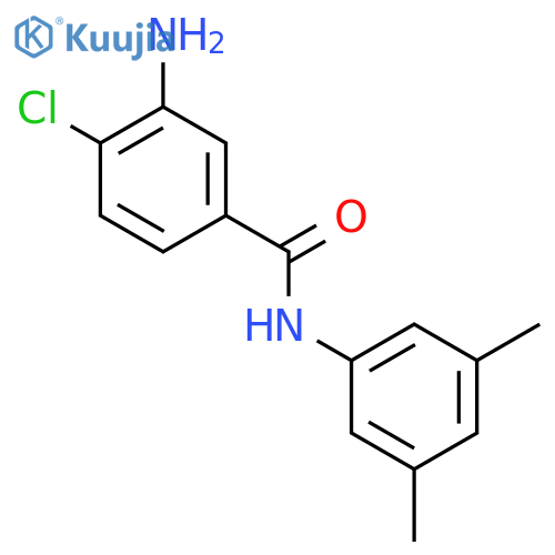 3-Amino-4-chloro-N-(3,5-dimethylphenyl)benzamide structure