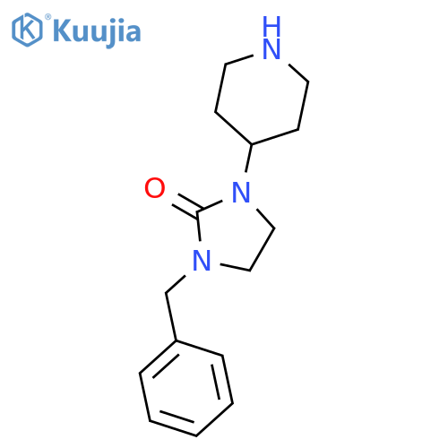 2-Imidazolidinone, 1-(phenylmethyl)-3-(4-piperidinyl)- structure