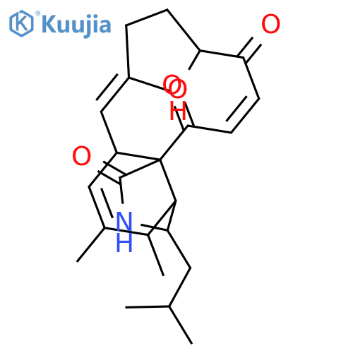 1H-Cycloundec[d]isoindole-1,12,15-trione,2,3,3a,4,6a,9,10,11-octahydro-11-hydroxy-4,5,8-trimethyl-3-(2-methylpropyl)-,(3S,3aR,4S,6aS,7E,11S,13E,15aS)- structure