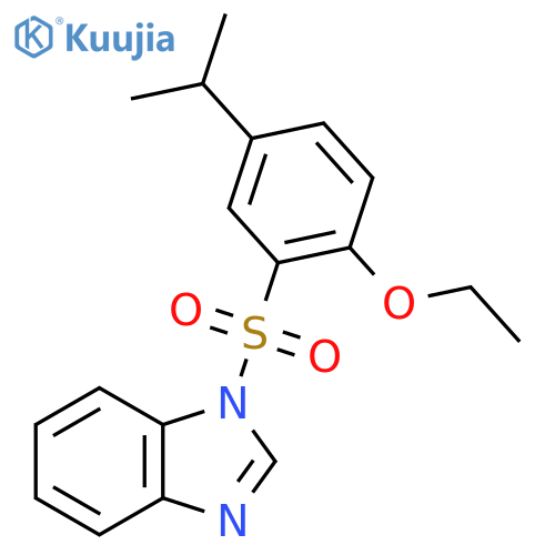 1-2-ethoxy-5-(propan-2-yl)benzenesulfonyl-1H-1,3-benzodiazole structure