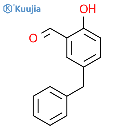 5-benzyl-2-hydroxybenzaldehyde structure