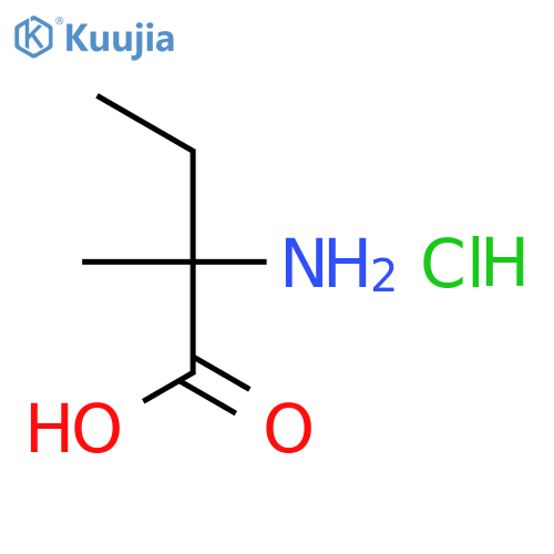 2-amino-2-methylbutanoic acid hydrochloride structure