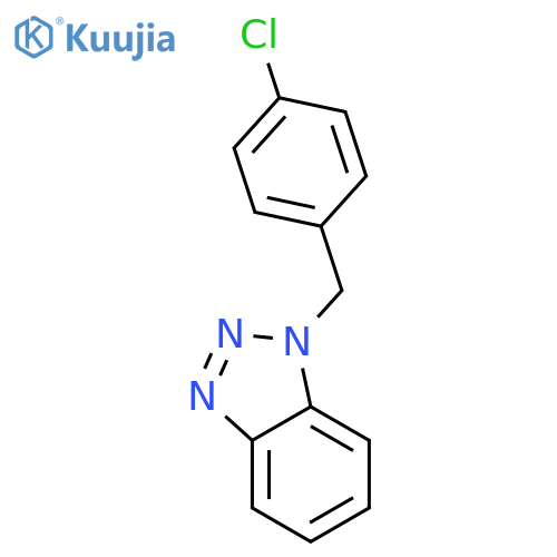 1H-BENZOTRIAZOLE, 1-[(4-CHLOROPHENYL)METHYL]- structure