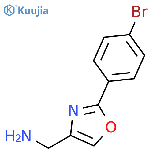 4-Oxazolemethanamine,2-(4-bromophenyl)- structure