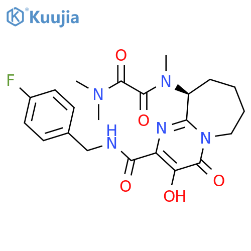 EthanediaMide, N1-[(10S)-2-[[[(4-fluorophenyl)Methyl]aMino]carbonyl]-4,6,7,8,9,10-hexahydro-3-hydroxy-4-oxopyriMido[1,2-a]azepin-10-yl]-N1,N2,N2-triMethyl- structure