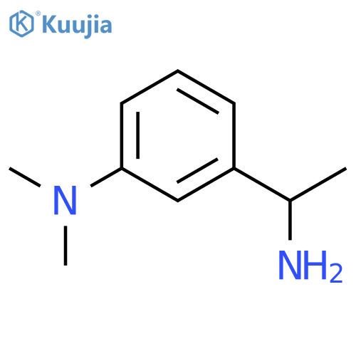 3-(1-aminoethyl)-N,N-dimethylaniline structure