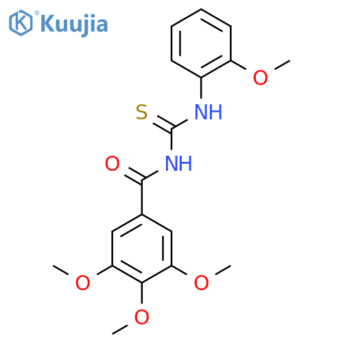 1-(2-methoxyphenyl)-3-(3,4,5-trimethoxybenzoyl)thiourea structure