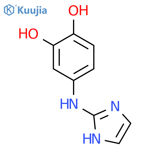 1,2-Benzenediol, 4-(1H-imidazol-2-ylamino)- structure