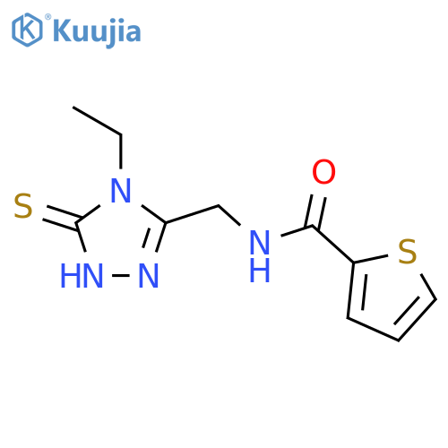 N-(4-ethyl-5-sulfanyl-4H-1,2,4-triazol-3-yl)methylthiophene-2-carboxamide structure