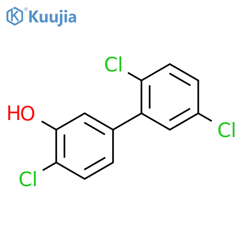 2-chloro-5-(2,5-dichlorophenyl)phenol structure