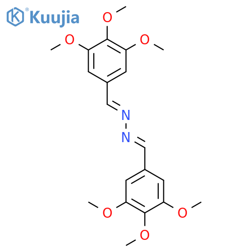 (e)-1-(3,4,5-trimethoxyphenyl)-n-[(z)-(3,4,5-trimethoxyphenyl)methylideneamino]methanimine structure
