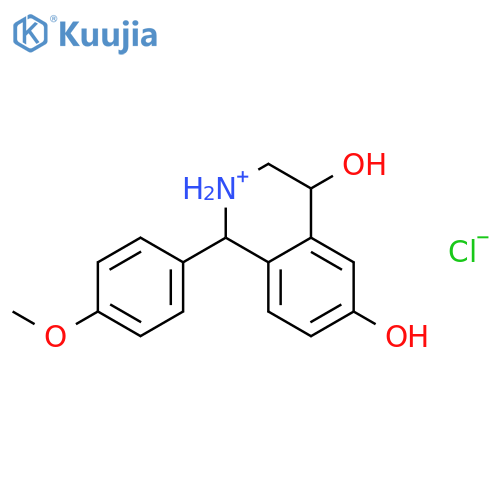 4,6-dihydroxy-1-(4-methoxyphenyl)-1,2,3,4-tetrahydroisoquinolinium chloride structure