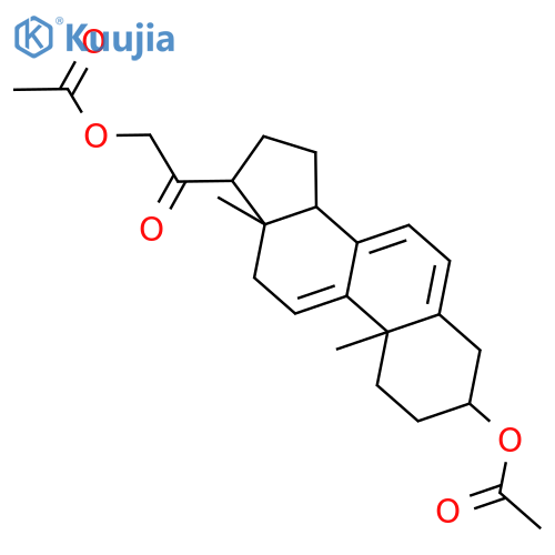 (3beta)-20-oxopregna-5,7,9(11)-triene-3,21-diyl diacetate structure