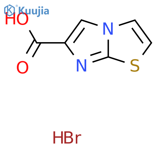 Imidazo[2,1-b]thiazole-6-carboxylic acid hydrobromide structure