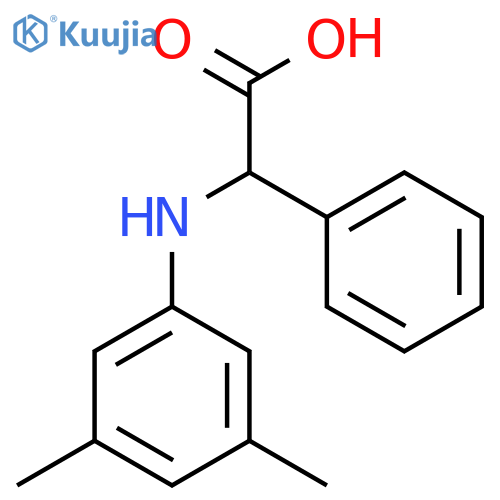 2-((3,5-Dimethylphenyl)amino)-2-phenylacetic acid structure