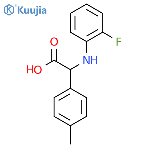 (2-Fluoro-phenylamino)-p-tolyl-acetic acid structure