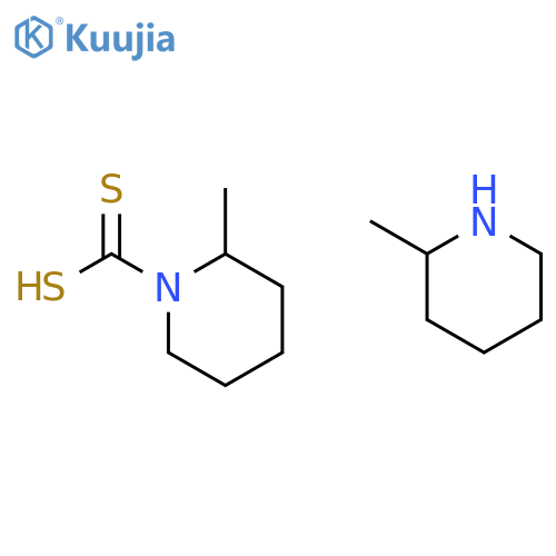 Pipecolyldithiocarbamic Acid Pipecolinium Salt structure