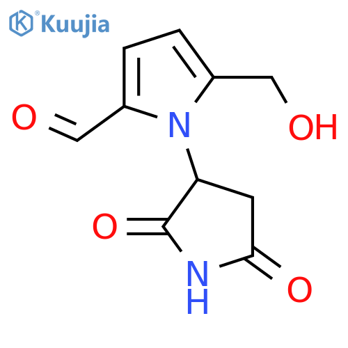 3-[2-Formyl-5-(hydroxymethyl)-1H-pyrrol-1-yl]-2,5-pyrrolidinedione; (-)-form structure