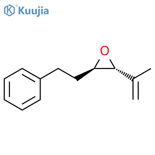 Oxirane, 2-(1-methylethenyl)-3-(2-phenylethyl)-, trans- structure