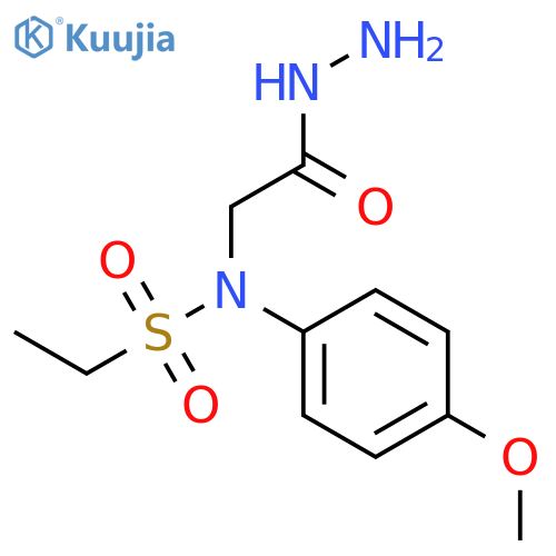 N-(2-Hydrazino-2-oxoethyl)-N-(4-methoxyphenyl)ethanesulfonamide structure