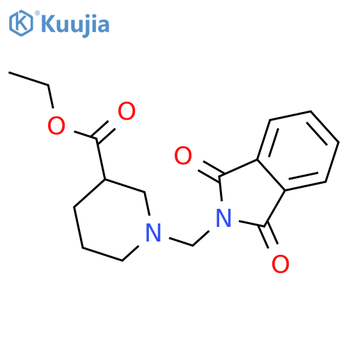 <br>1-(1,3-Dioxo-1,3-dihydro-isoindol-2-ylmethyl)-piperidine-3-carboxylic acid ethyl ester structure