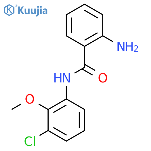 2-Amino-N-(3-chloro-2-methoxyphenyl)benzamide structure