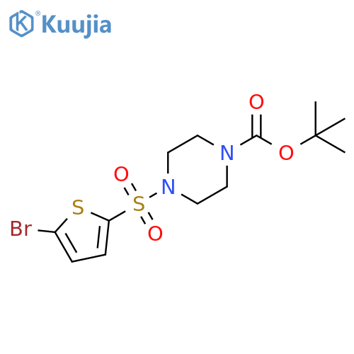 tert-butyl 4-(5-bromothiophen-2-yl)sulfonylpiperazine-1-carboxylate structure