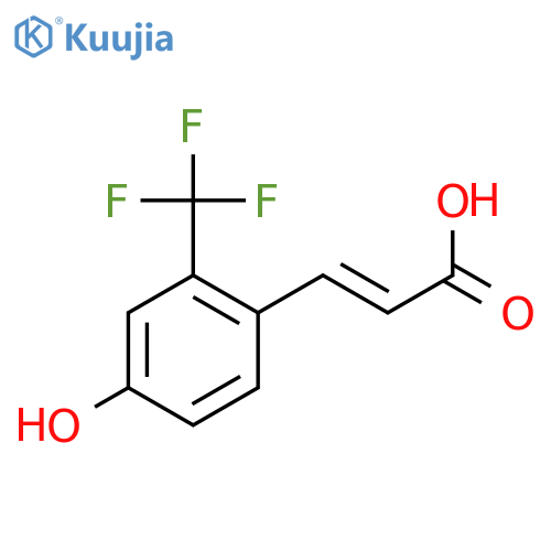 2-Propenoic acid, 3-[4-hydroxy-2-(trifluoromethyl)phenyl]- structure