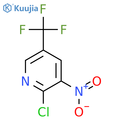 2-Chloro-3-nitro-5-(trifluoromethyl)pyridine structure