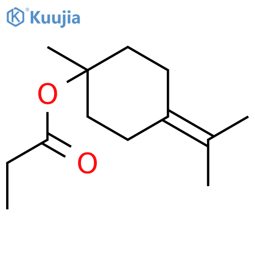 1-Methyl-4-(1-methylethylidene)cyclohexyl propionate structure