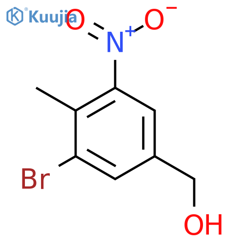 3-Bromo-4-methyl-5-nitrobenzyl alcohol structure