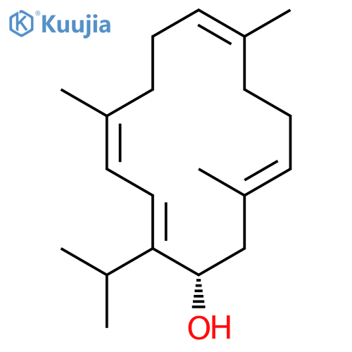 2,4,8,12-Cyclotetradecatetraen-1-ol,5,9,13-trimethyl-2-(1-methylethyl)-, (1S,2Z,4E,8E,12E)- structure