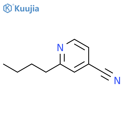 2-butyl-4-Pyridinecarbonitrile structure