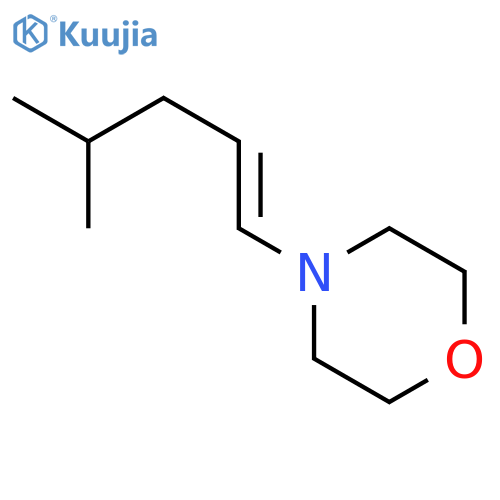 (E)-4-methyl-1-morpholino-1-pentene structure