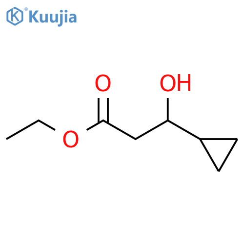 ethyl 3-cyclopropyl-3-hydroxypropanoate structure
