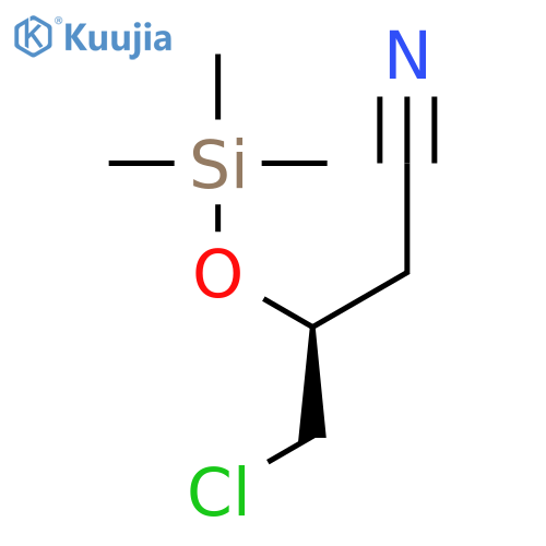 (3S)-4-Chloro-3-(trimethylsilyl)oxybutanenitrile structure