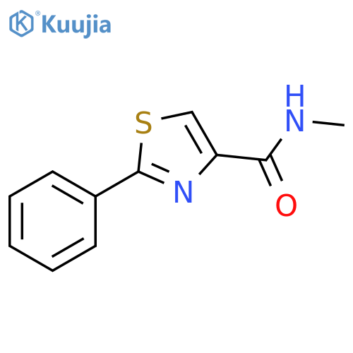 4-Thiazolecarboxamide, N-methyl-2-phenyl- structure