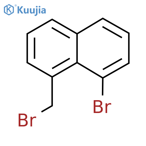 1-Bromo-8-(bromomethyl)naphthalene structure
