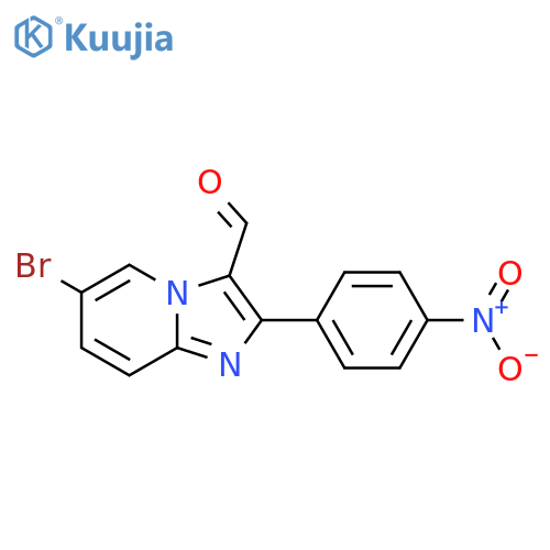 6-Bromo-2-(4-nitrophenyl)imidazo[1,2-a]pyridine-3-carbaldehyde structure