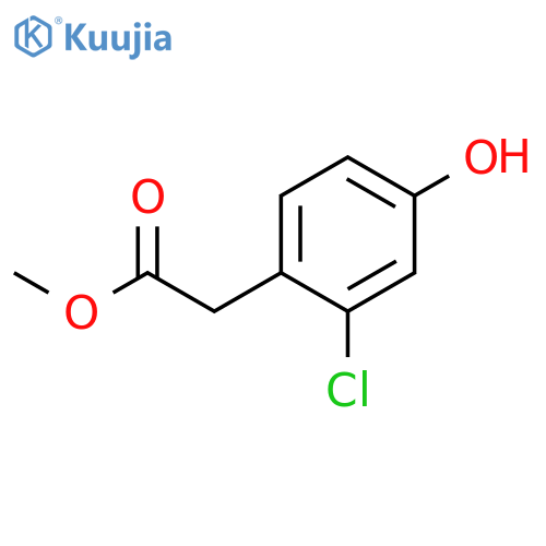 methyl 2-(2-chloro-4-hydroxyphenyl)acetate structure