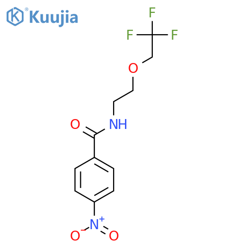 4-Nitro-N-2-(2,2,2-trifluoroethoxy)ethylbenzamide structure