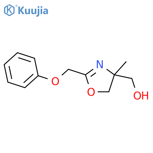 4-Methyl-2-(phenoxymethyl)-4,5-dihydro-1,3-oxazol-4-ylmethanol structure