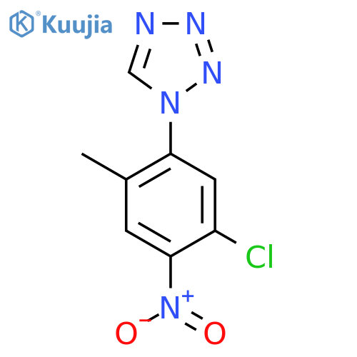 1-(5-Chloro-2-methyl-4-nitrophenyl)-1H-tetrazole structure